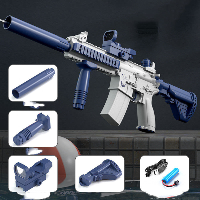 Summer Fully Automatic Electric Water Gun Rechargeable Long-Range Continuous Firing Party Game Kids Gift - LJ Enterprise